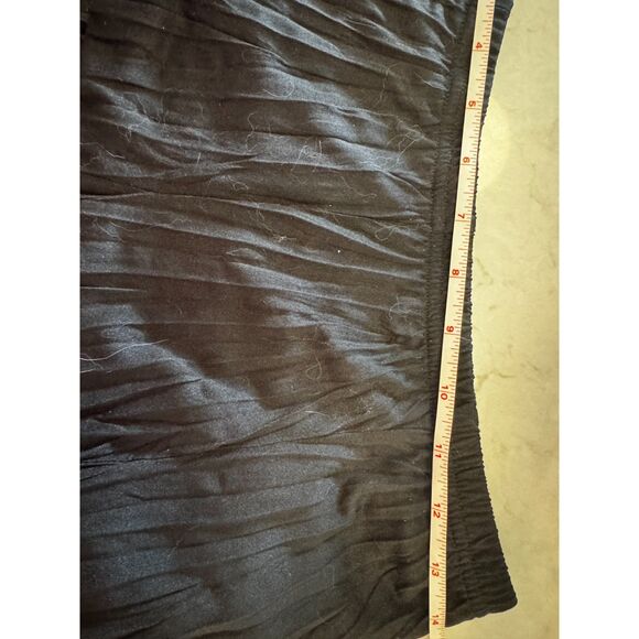 Guazy Black Midi Skirt M Whimsical Romantic Gothic Vampire Flowy Minimalist - Picture 6 of 7